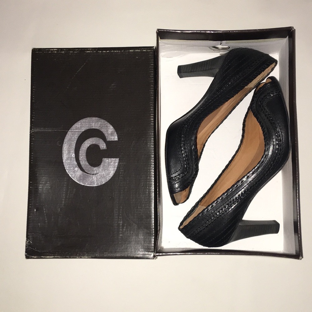 Corso Como Leather Heels - Picture 1 of 8
